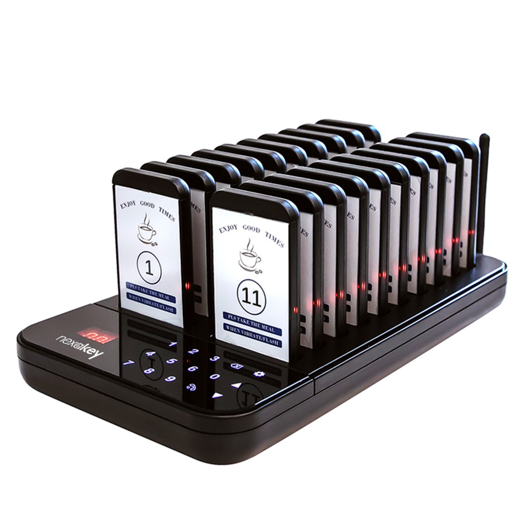 Nexakey NX-P20 Wireless Restaurant Calling System with 20 Pagers